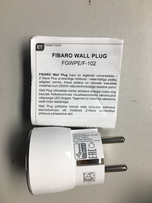 FIBARO Wall Plug / Z-Wave Plus Smart Steckdose Plug  FGWPE-102, FR Typ E, I15543