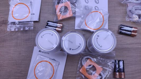 Netatmo Pack 3 Connected and Smart Thermostats, I32396 