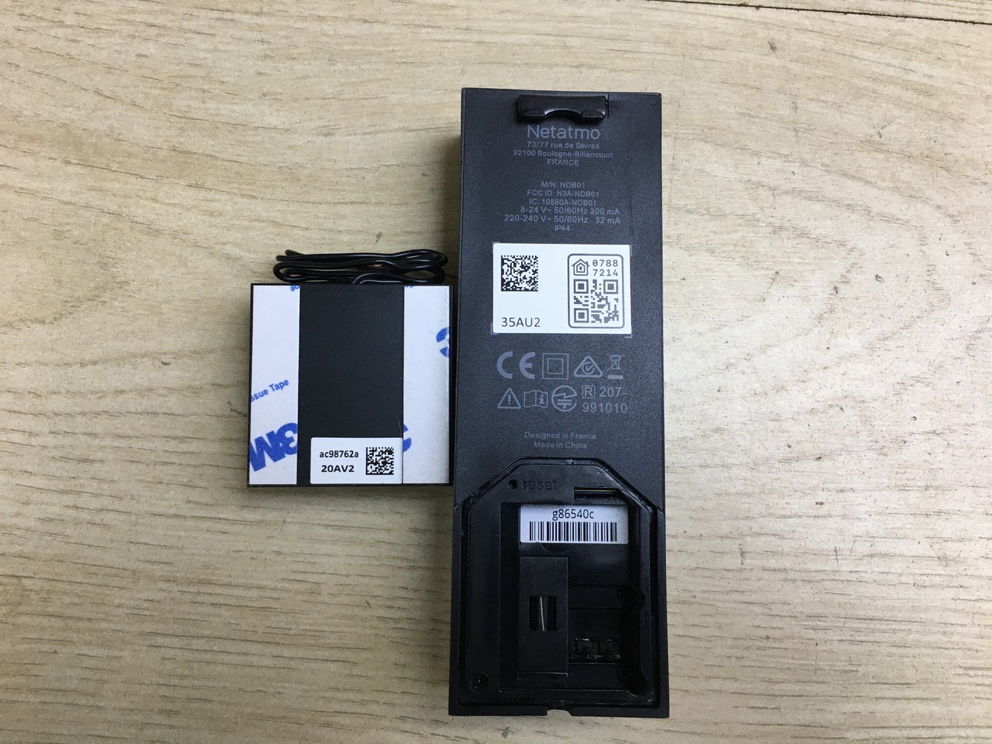 Netatmo Smarte Video-Türklingel mit Kamera, WLAN, 2-Wege-Audio, I33278