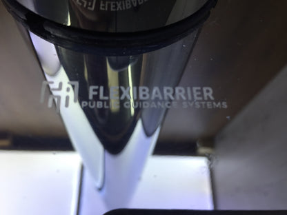 FLEXIBARRIER Absperrständer 2-er Set, Krom -ECOLINE- 2m, I28455