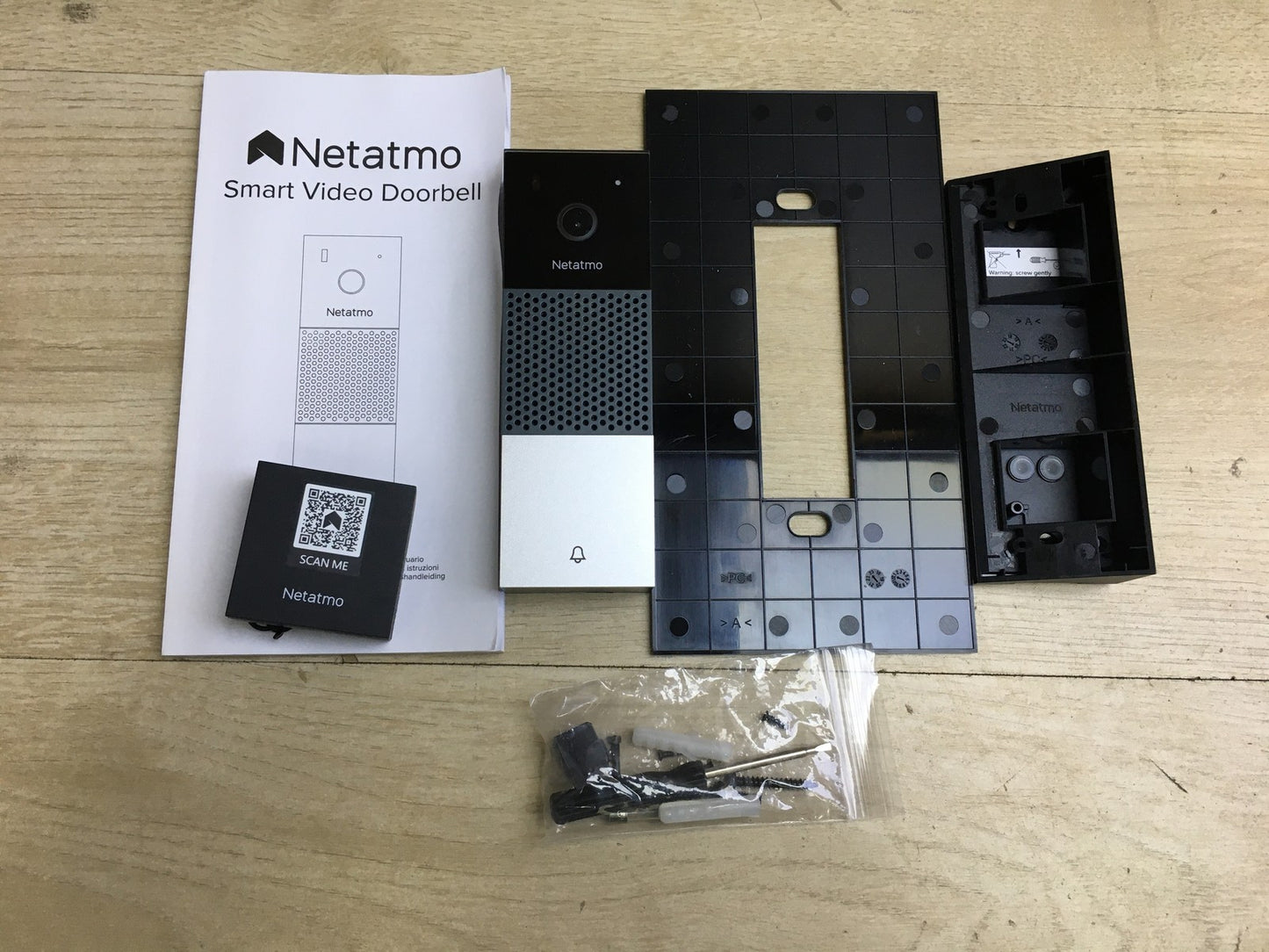 Netatmo Smarte Video-Türklingel mit Kamera, WLAN, 2-Wege-Audio, I33286