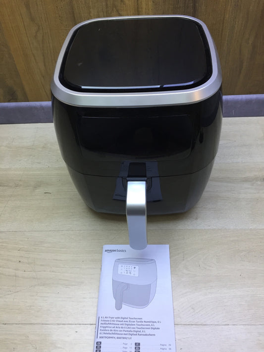 Amazon Basics DF7006T-GS Luftfritteuse mit digitalem Touchscreen, 9L, I29291