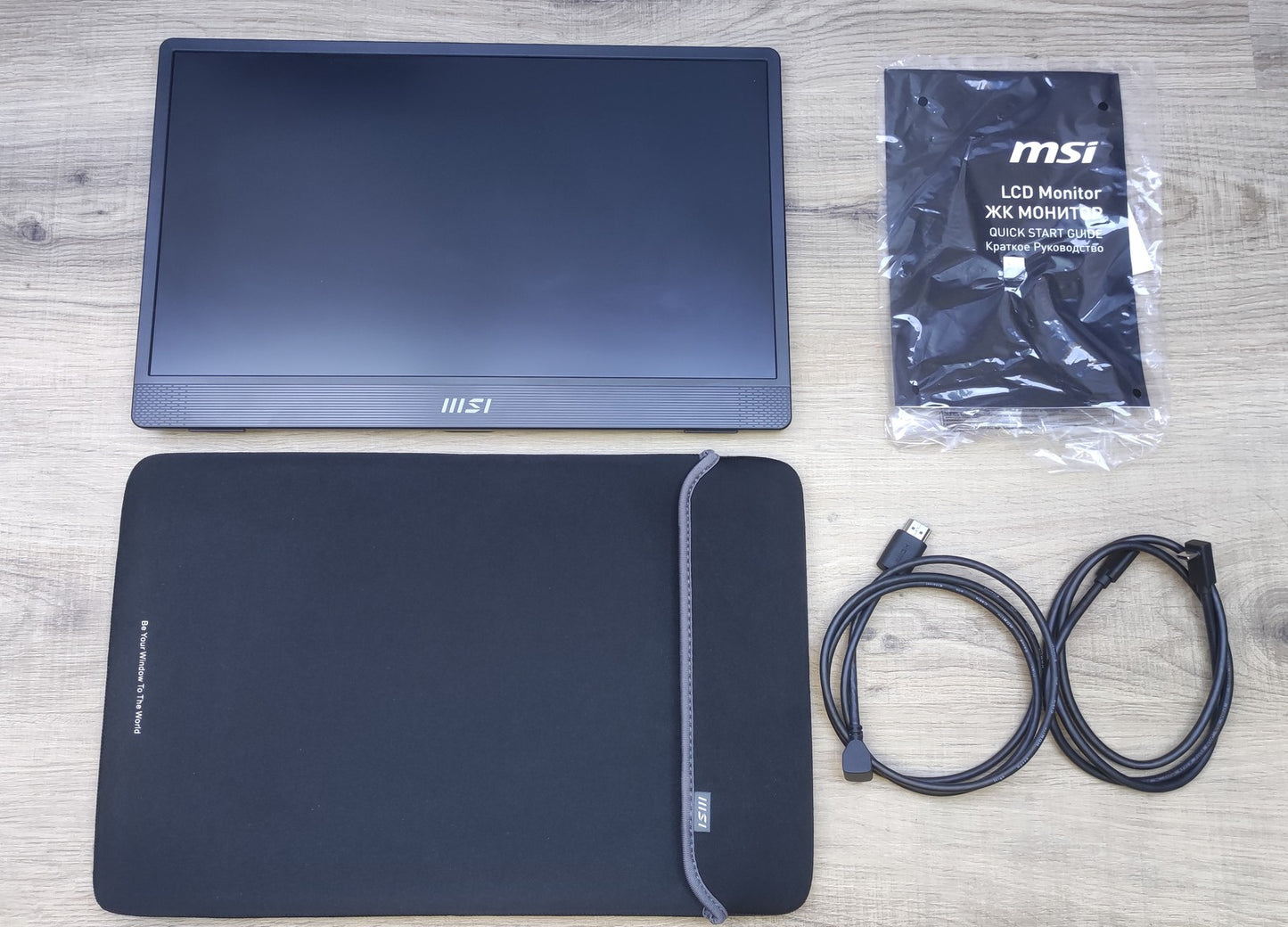 MSI PRO MP161 E2 tragbarer Monitor 15.6" FHD 1920x1080 IPS USB-C Adaptive Sync