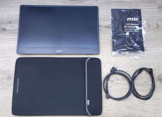 MSI PRO MP161 E2 tragbarer Monitor 15.6" FHD 1920x1080 IPS USB-C Adaptive Sync
