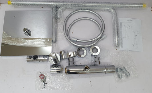 Jacob Delafon E32850-CP Brigitte Duschsäule Thermostat, I02157