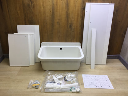 Negrari 5001PKC Spülbecken Weiß Größe 55 x 35 cm, I32863