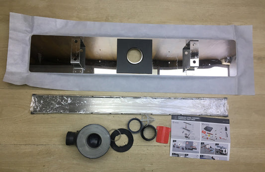 Wirquin 30723239 Duschrinne 700 mm, Edelstahl, I34318