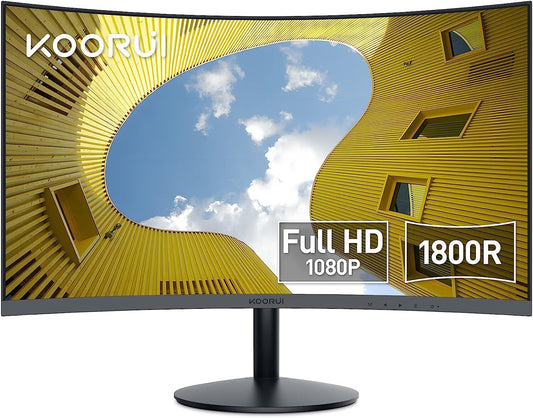 Koorui 24N5C Gaming Monitor 24" Curved FHD 1920x1080 HDMI VGA VA Panel 1800R 