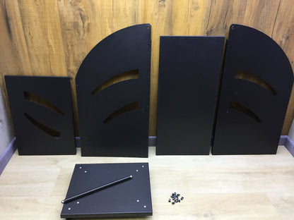 Mille Kaminholzständer Stahl 601, schwarz, mit Lenkrollen, I23843