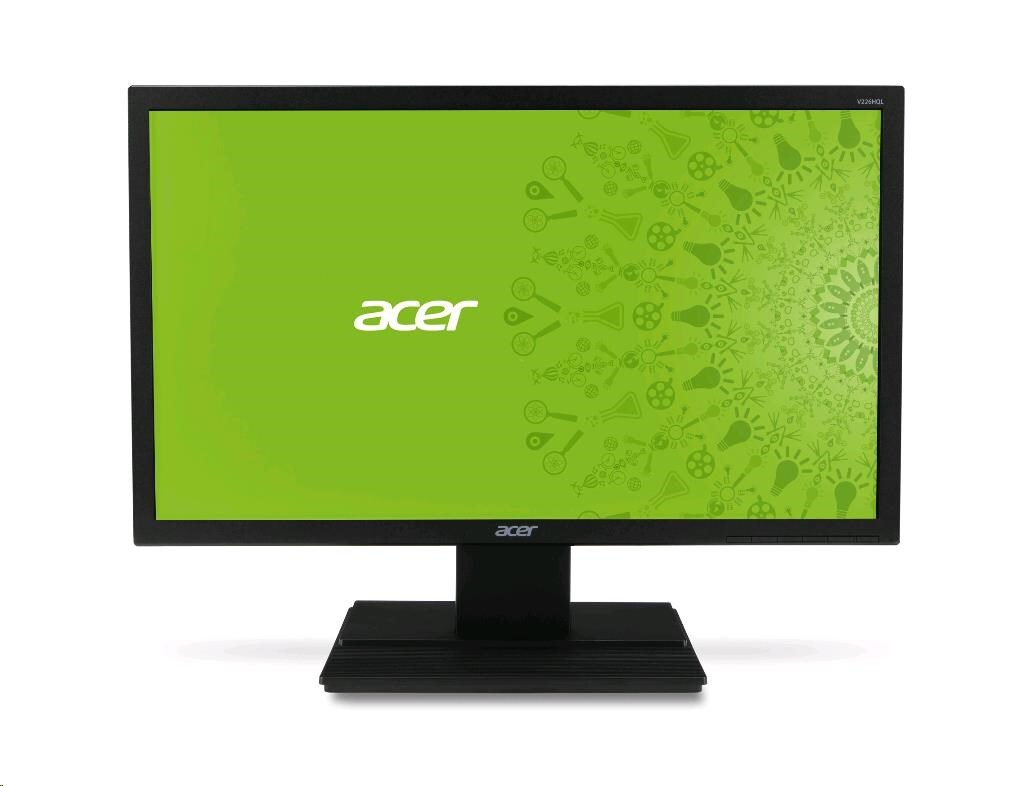 Acer V226HQLBbd Monitor 21.5" FHD 1920x1080 TN Panel VGA DVI 60Hz 5ms (GtG) 