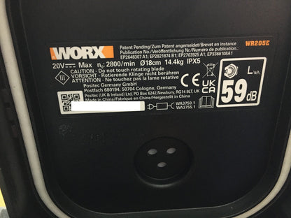 WORX Landroid Vision M550 Mähroboter ohne Begrenzungskabel WR205E, I34342