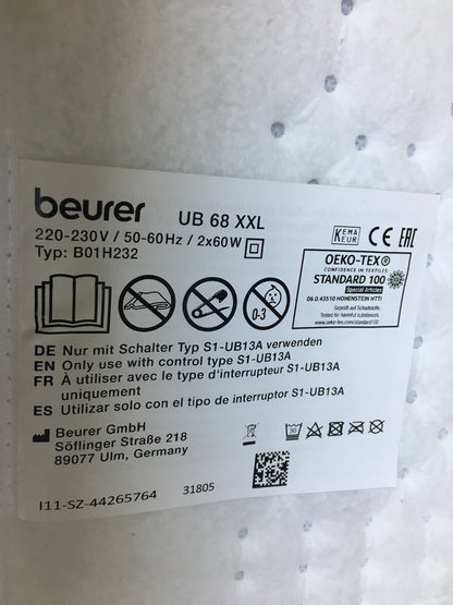 Beurer UB 68 heated underblanket, XXL, I31197 
