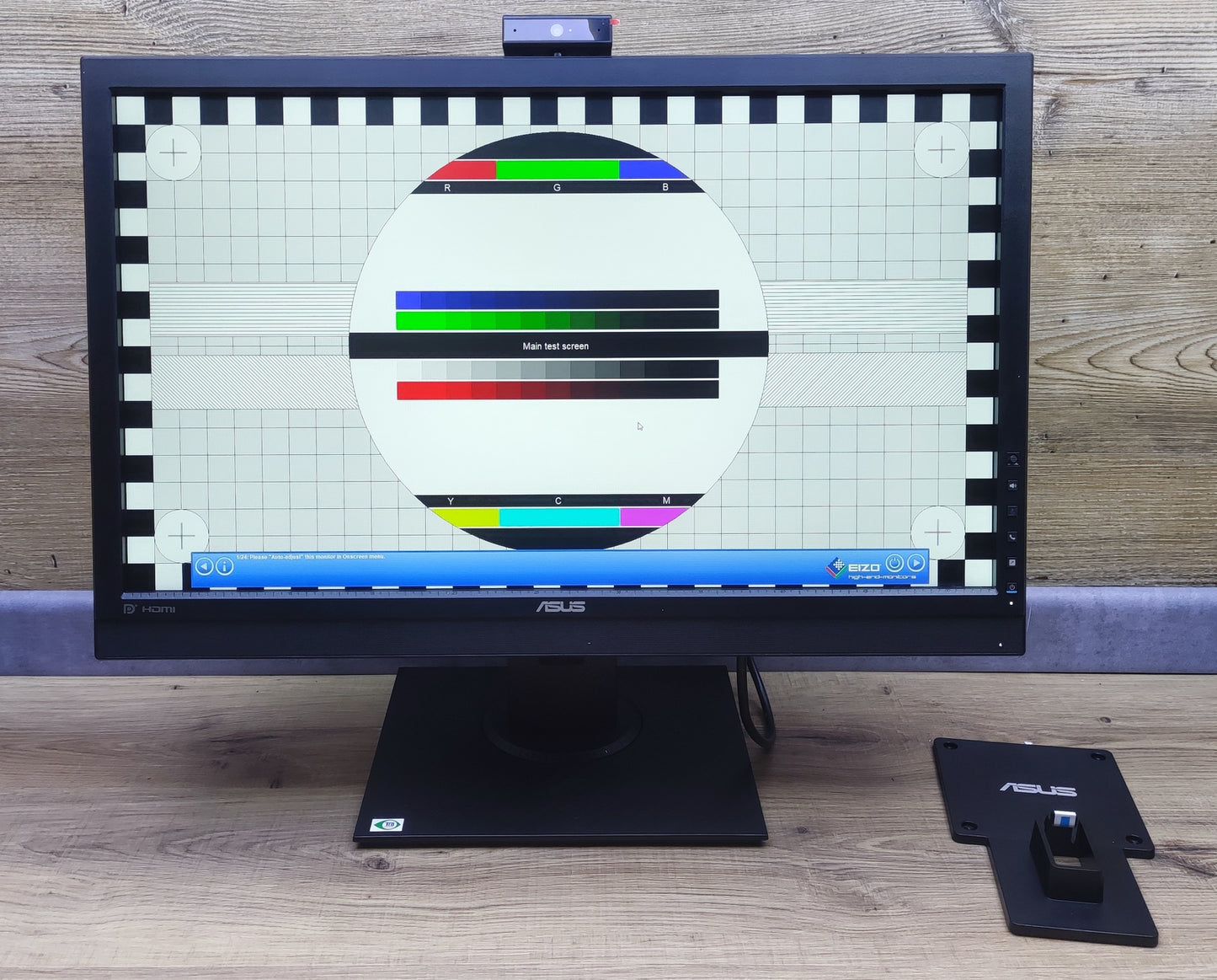 ASUS BE24DQLB Monitor 23.8" FHD 1920x1080 VGA HDMI DP DVI Speaker Webcam 