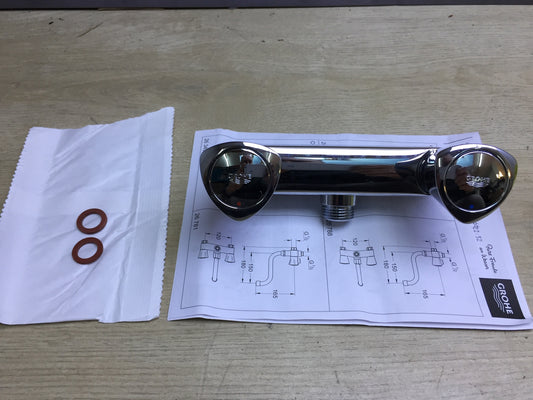 Grohe Costa S shower fitting 26319001, 120 mm, silver, I30835 