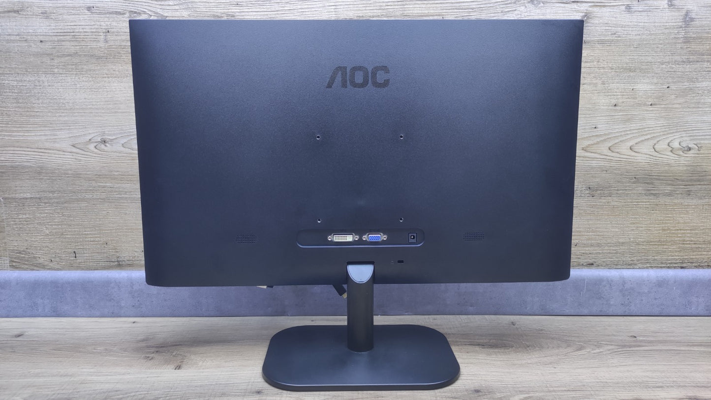 AOC 24B2XD Monitor 23.8" FHD 1920x1080 IPS VGA DVI 75Hz 60Hz black 