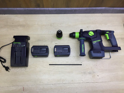 Festool cordless combination hammer KHC 18 5.0 EBI-Plus, incl. 2 x batteries 18 v 5.0 Ah, I33167