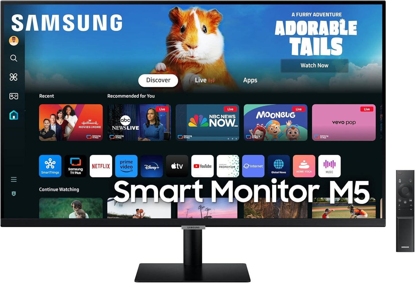 Samsung M5 S27DM502EU Smart Monitor 27" FHD 1920x1080 HDR10 HDMI WLAN Tizen App