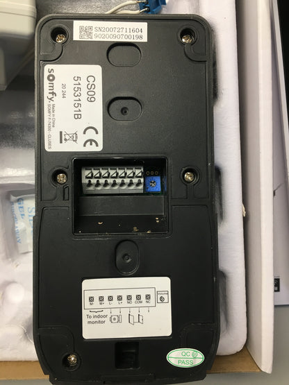 Somfy 1870535 V100+ Video Gegensprechanlage, 4,3 Zoll Monitor Nachtsicht, I14915