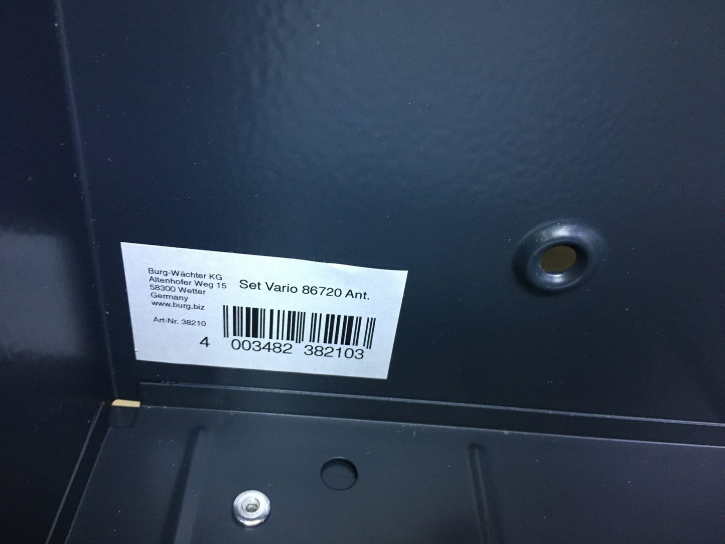 BURG-WÄCHTER Set Vario 86720 Briefkasten mit Zeitungsbox A4, I31327