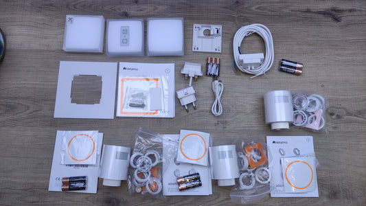 Netatmo Pack Smart Thermostat + 3 Thermostatic Heads, Remote Control, I32384