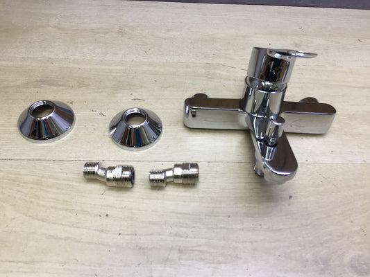 Grohe BauEdge Badarmaturen Einhand-Wannenbatterie 23334000, Wasserhahn, I33212