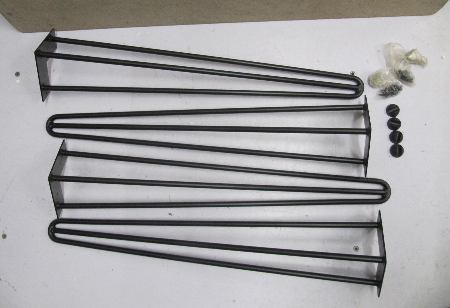 CasaXXl 4er Set Tischbeine aus Metall (71 cm, Schwarz), Y06396