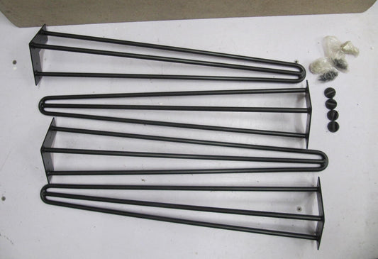 CasaXXl 4er Set Tischbeine aus Metall (71 cm, Schwarz), Y06396