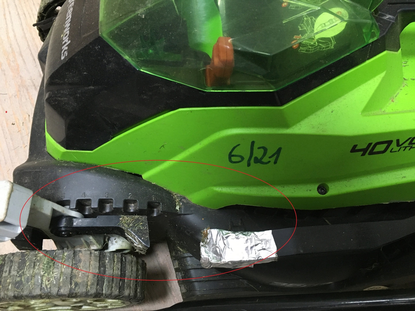 Greenworks 2501907 Akku-Rasenmäher G40LM35 35cm 40V 1x Akku I33135