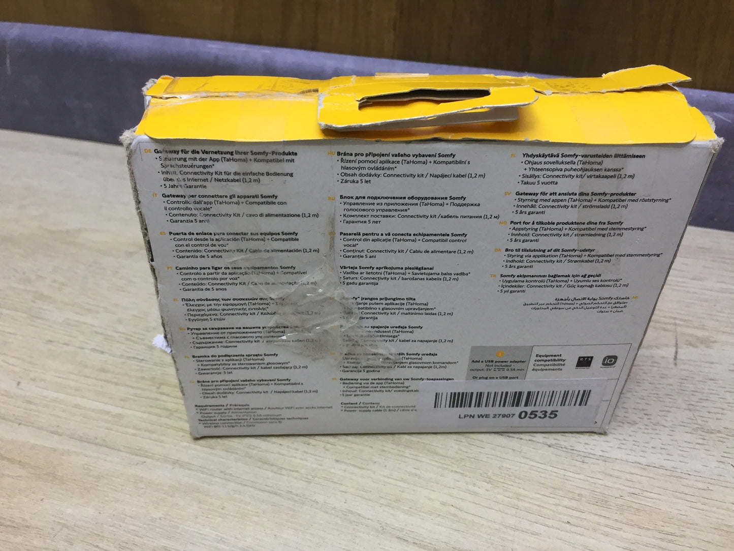 Somfy 1870755 TaHoma mini Connectivity Kit Steuerzentrale, I31551