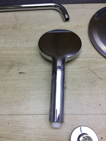 JOHO 304 Edelstahl Duschset mit Thermostat Duscharmatur Regendusche, I31757