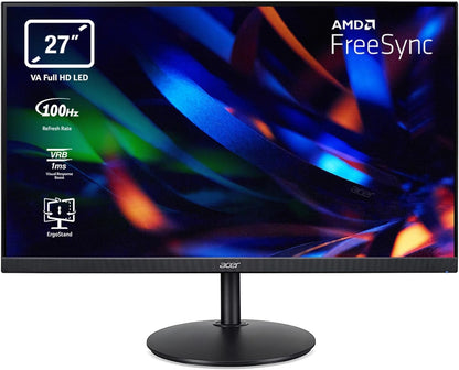 Acer CB2 CBA272Hbirf Monitor 27" FHD 1920x1080 VGA HDMI AMD FreeSync 100Hz 1ms
