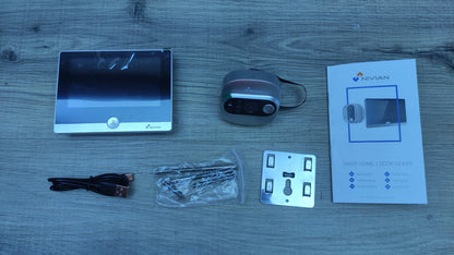 NIVIAN Mirilla Intelligente WiFi Full-HD-Video-Türklingelanlage, I34425