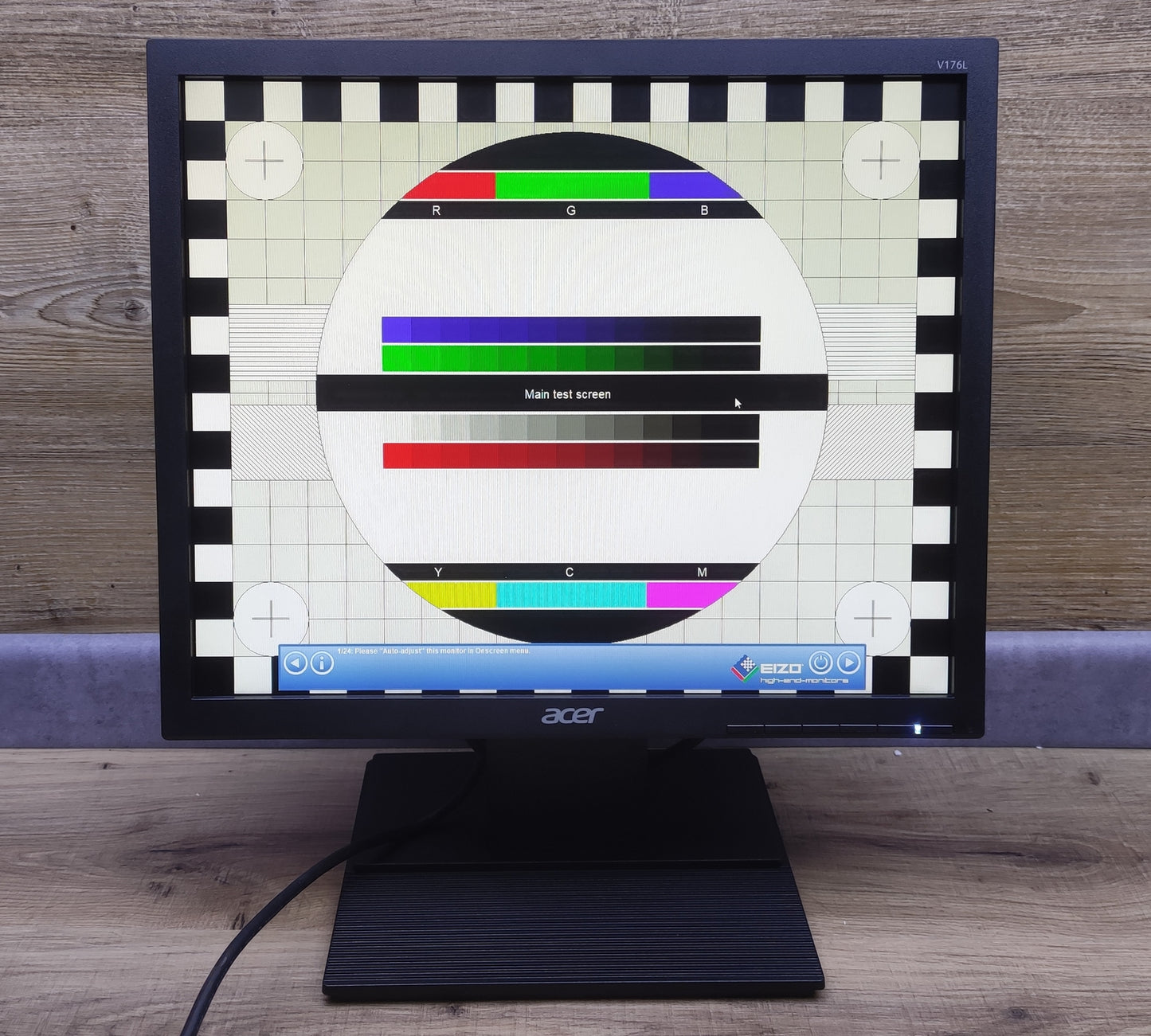 Acer V176Lbmd Monitor 17" SXGA 1280x1024 TN Panel VGA DVI 75Hz 5ms Speakers 