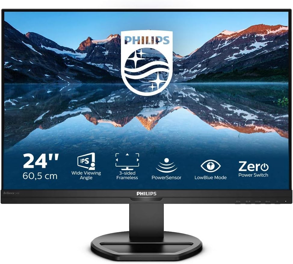 Philips B-line 240B9/00 Monitor 24.1" WUXGA 1920x1200 IPS DP HDMI VGA DVI Sensor