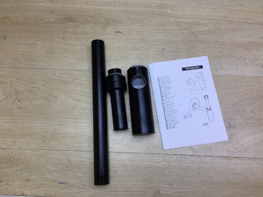 hansgrohe 52105670 Siphon Flowstar S, Ablauf für Waschbecken Mattschwarz, I30525