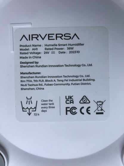 Airversa AH1 humidifier, 5.5L, for rooms up to 50 m2, I30329