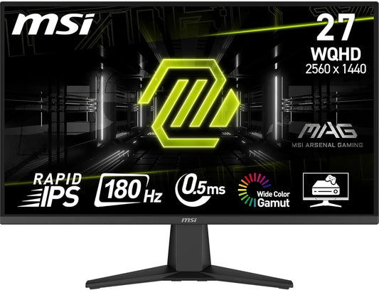 MSI MAG 275QF Gaming Monitor 27" WQHD 2560x1440 HDR Adaptive Sync 180Hz 0.5ms
