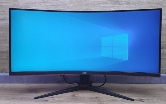 AOC CU34G2X/BK Gaming Monitor 34" Curved QHD 3440x1440 HDMI DP FreeSync 144Hz 