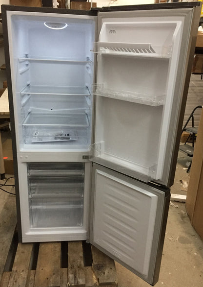 Bomann KG 320.2 Kühlschrank Gefrierfach Kühlgefrierkomb inox-look 175 L (732090)