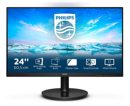 Philips 241V8LA/00 Monitor 23.8" FHD 1920x1080 HDMI VGA Adaptive Sync 75Hz 4ms 
