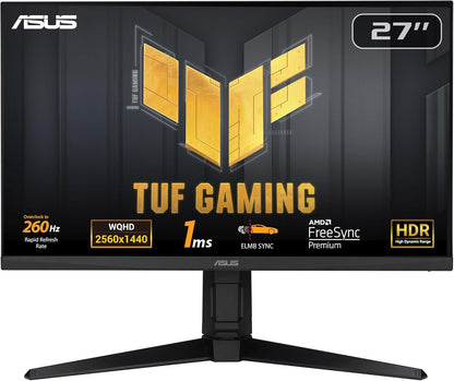 ASUS TUF VG27AQML1A Gaming Monitor 27" WQHD 2560x1440 HDR NVIDIA G-Sync 240Hz 