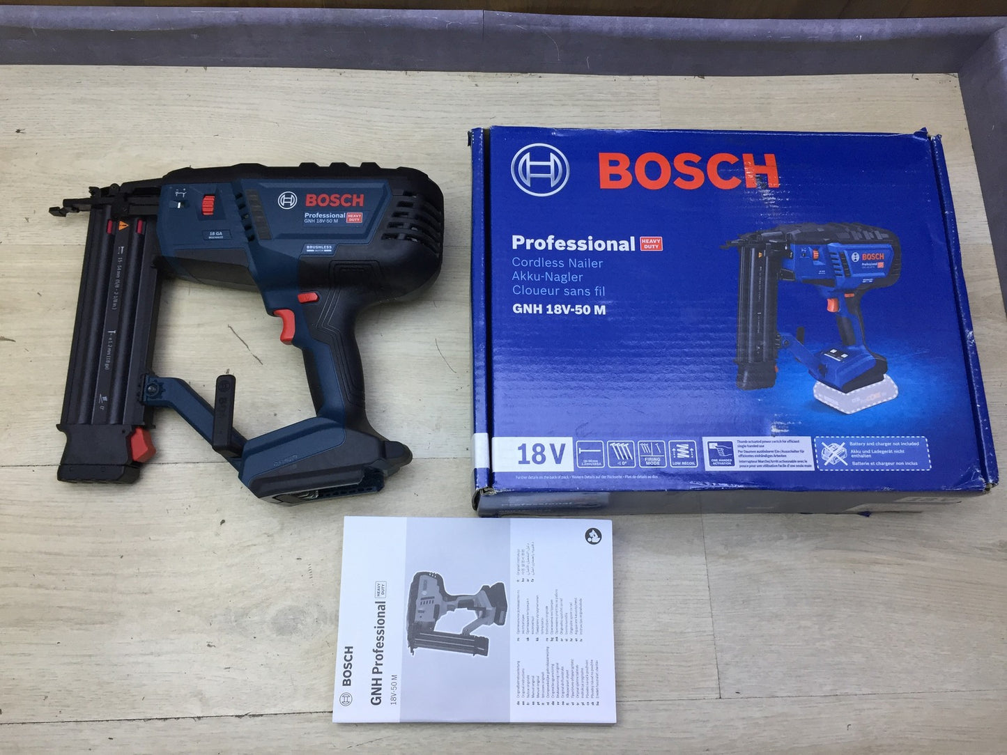 Bosch Professional 18V System Akku-Holznagler GNH 18V-50 M SOLO, I33721
