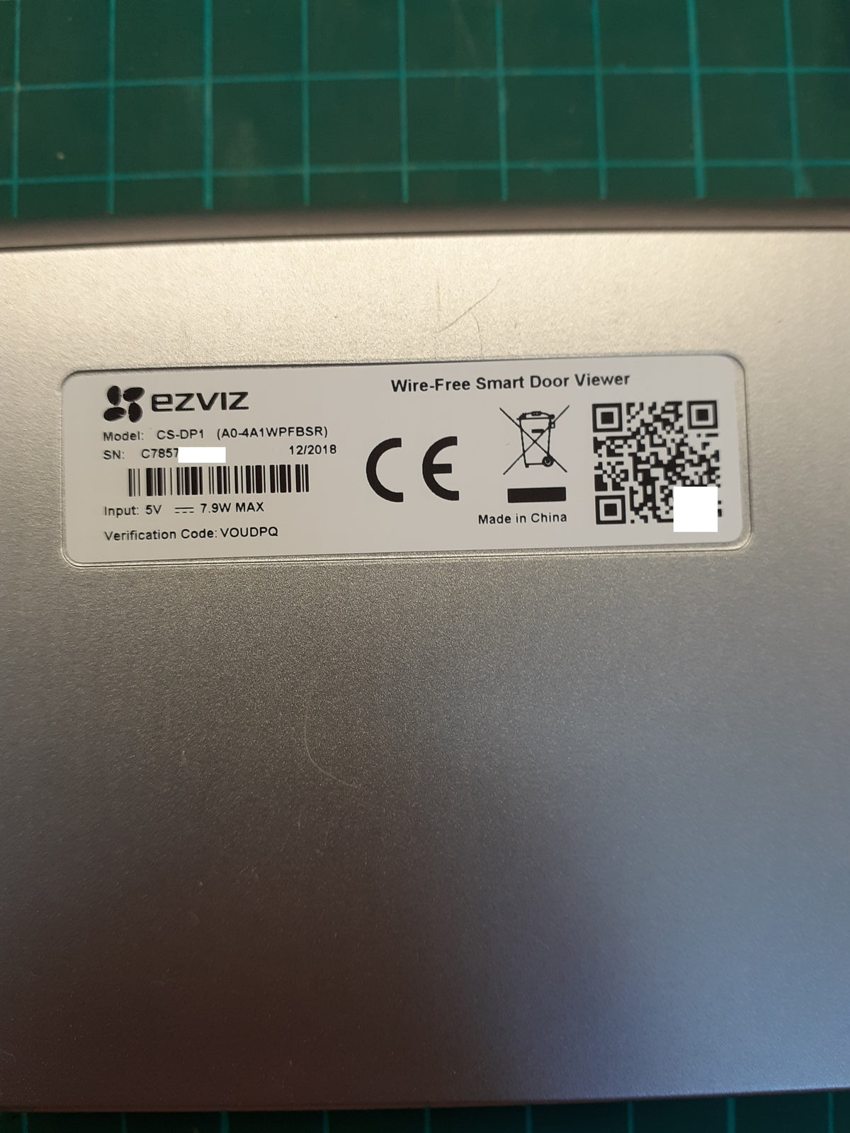 Ezviz CS-DP1 Videogegensprechanlage - drahtlos, I04445