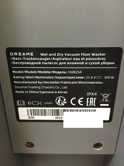 dreame H12 Pro wet/dry vacuum cleaner HHR25A, cordless, I29707