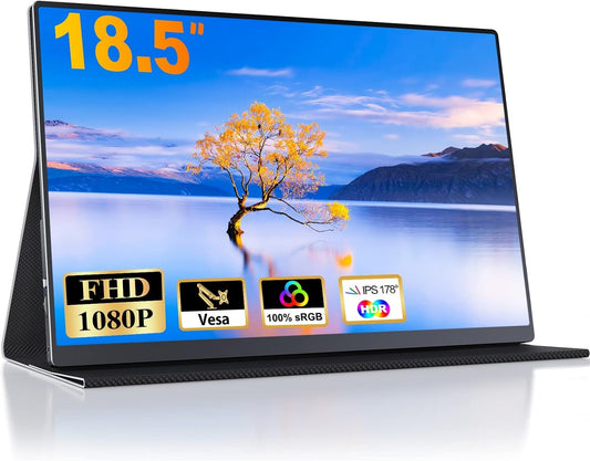 CUIUIC GS185CM1 Portable Gaming Monitor 18,5" FHD 1920x1080 IPS HDR USB-C VESA
