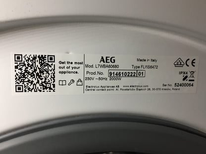 AEG Electrolux 7000 ProSteam L7WBA60680 Waschtrockner 8 kg Waschen 5 kg Trocknen