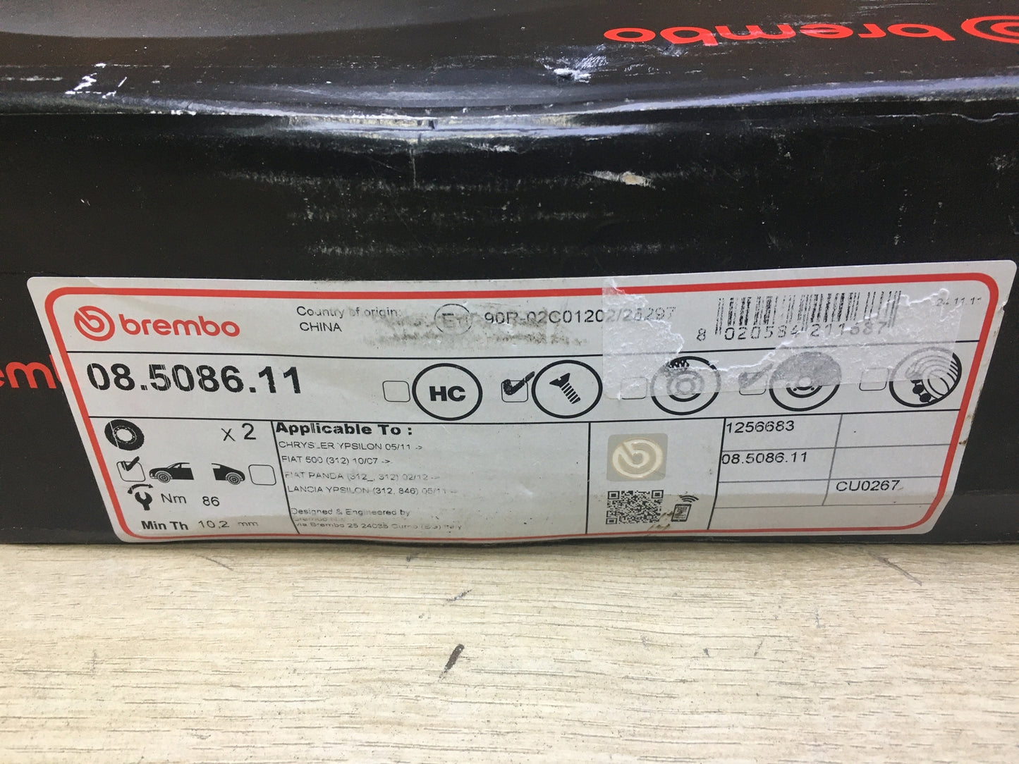 Brembo 08.5086.11 Vordere Bremsscheiben, I31089