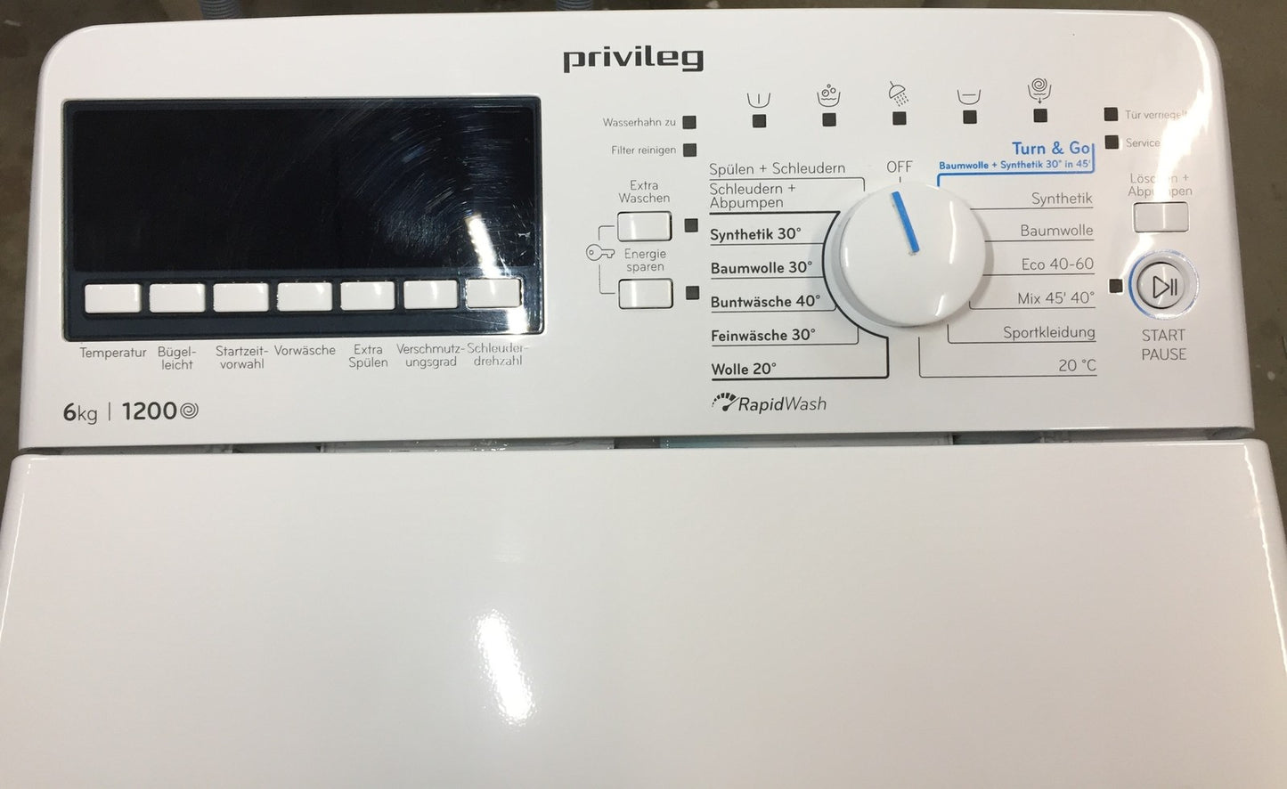 Privileg PWT Class B6 S5 N Waschmaschine Toplader,1200 Up, 6 k, EEK:B, I34412