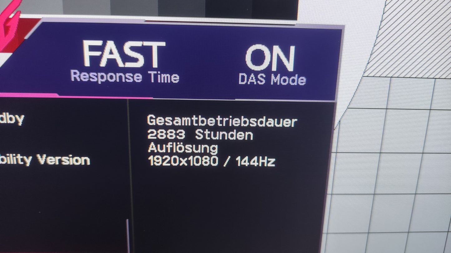 LG UltraGear 24GN65R-B Gaming Monitor 23.8" FHD 1920x1080 AMD FreeSync 144Hz