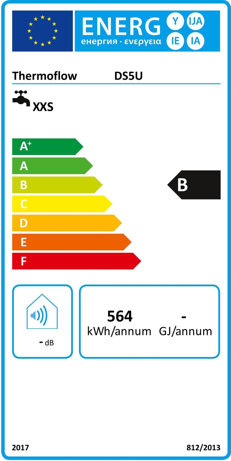 Thermoflow DS 5 U Untertischspeicher, Warmwasserboiler, 5L, EEK:B, I34500